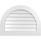 Ekena Millwork Round Top Surface Mount PVC Gable Vent: Non-Functional, w/ 3-1/2"W x 1"P Standard Frame, 32"W x 24"H GVPRT32X2401SN - alternate 1